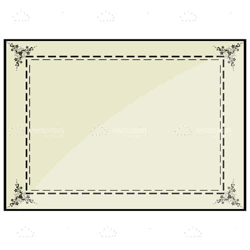Simple Frame with Minimal Floral Pattern